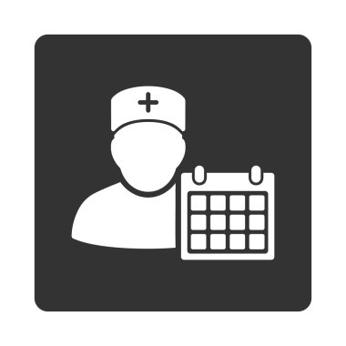 Doktor takvim düz düğme