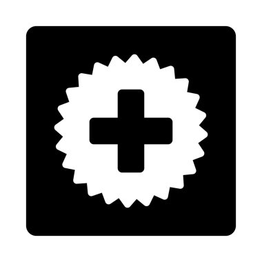 Tıp damga düz düğme