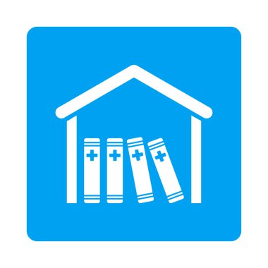 Tıbbi Kütüphane Düz Düğmesi