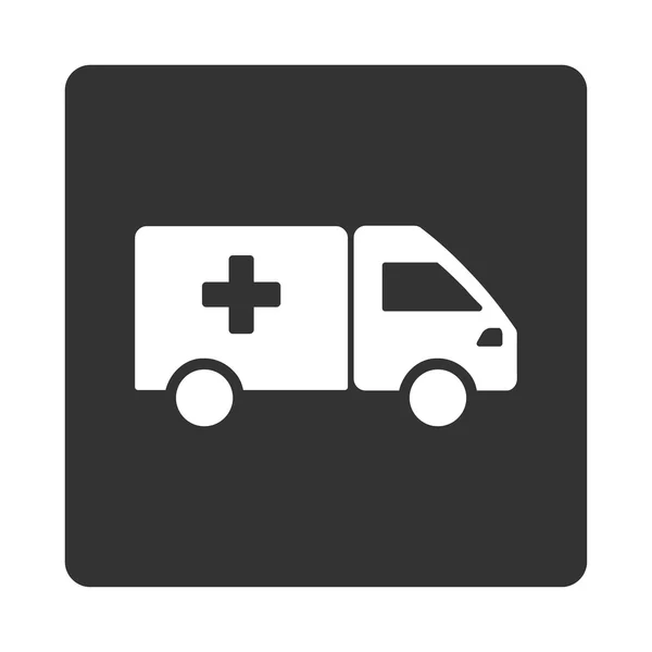 Medicine Shipment Flat Button — Stock Vector