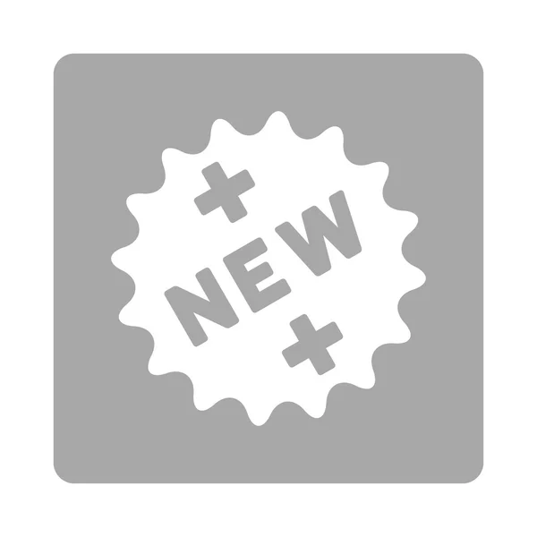 New Medical Sticker Flat Button — Stock Vector