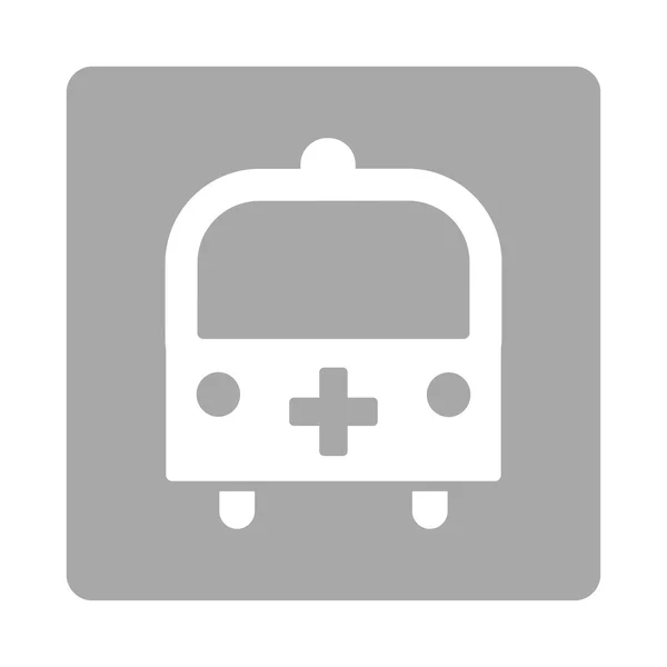 Botão plano de ônibus médico — Vetor de Stock