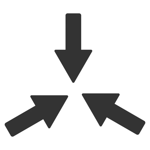 Pijlen pictogram botsen — Stockvector