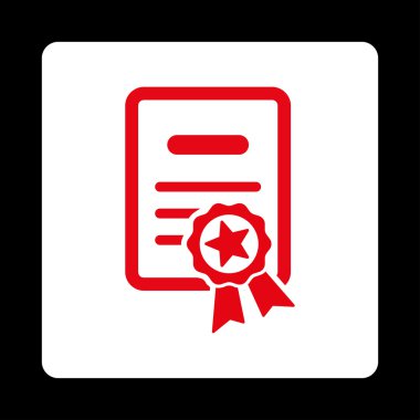 Diploma kare düğme yuvarlak sertifikalı