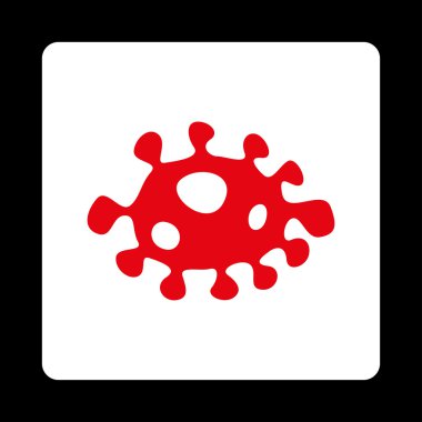 Bakteri yuvarlak kare düğme