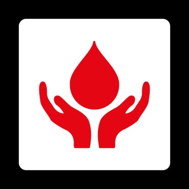 Kan Vakfı Yuvarlak Kare Düğmesi