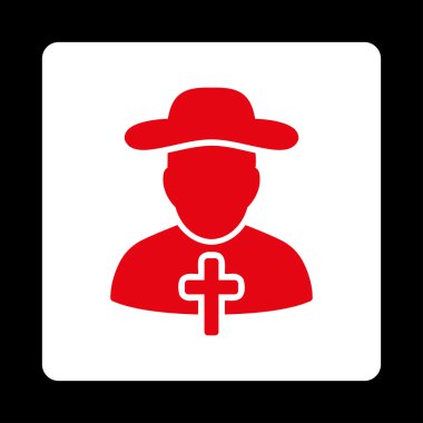 Dini yuvarlatılmış kare düğme