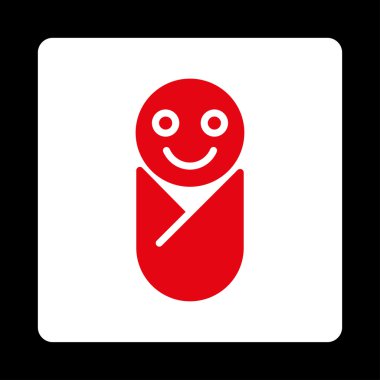 Bebek Yuvarlak Kare Düğmesi