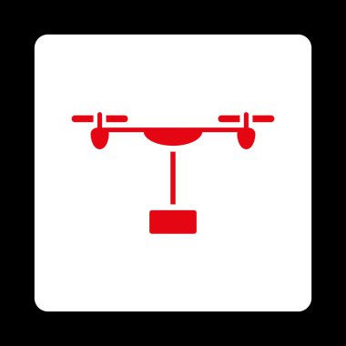 Uçak teslimat yuvarlak kare düğme