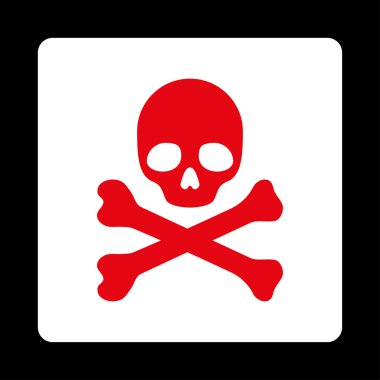 Ölüm yuvarlak kare düğme