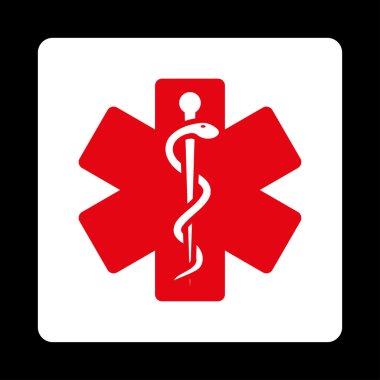 Yaşam Yıldızı Yuvarlak Kare Düğmesi