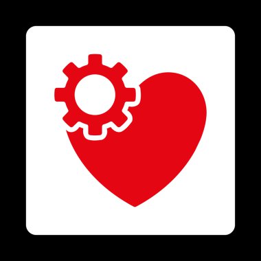 Kalp Tedavisi Yuvarlak Kare Düğmesi