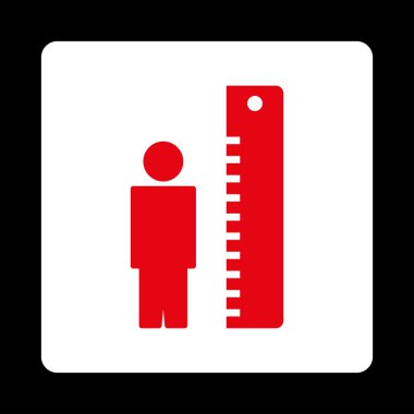 Yüksekliği metre kare düğme yuvarlak