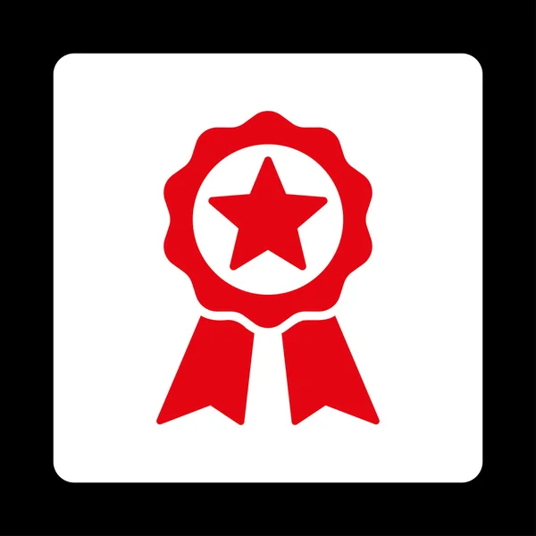 Botão quadrado arredondado de selo de certificação —  Vetores de Stock