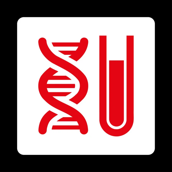 Genetic Analysis Rounded Square Button — Stock vektor