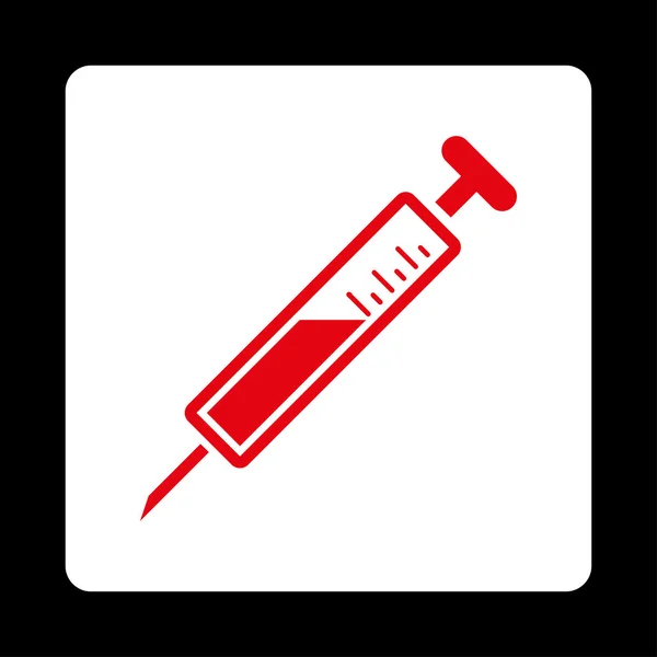Botão quadrado arredondado da injeção —  Vetores de Stock
