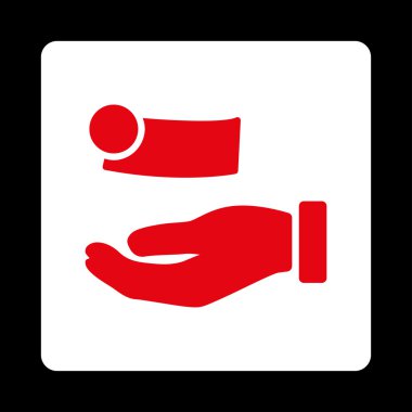 Para ödeme yuvarlak kare düğme