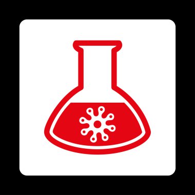 Virus Test Rounded Square Button