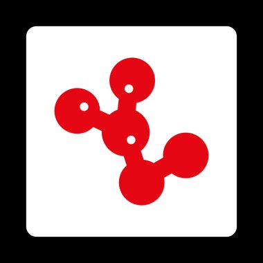 Basiller koloni yuvarlak kare düğme