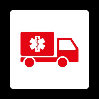 Medical Delivery Rounded Square Button