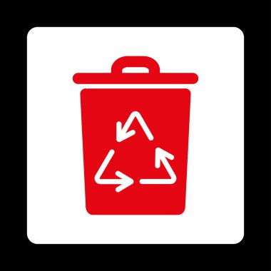 Çöp sepeti yuvarlak kare düğme