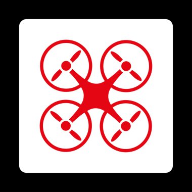 Hava helikopter yuvarlak kare düğme