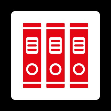 Office kitaplığı yuvarlak kare düğme