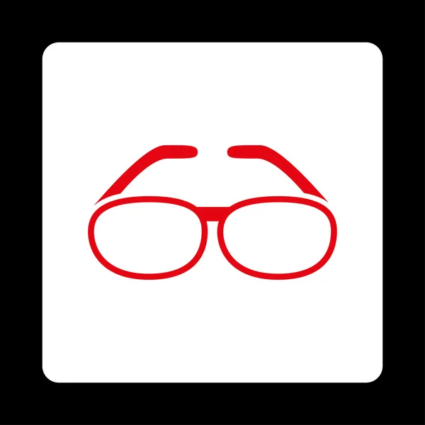 Lunettes arrondies Bouton carré — Image vectorielle