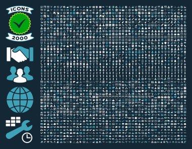 Collection Of 2000 Flat Vector Icons