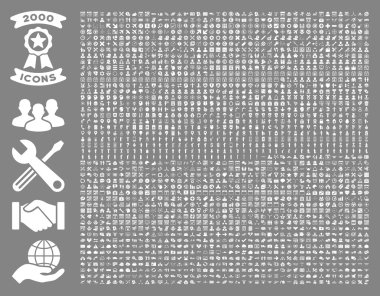 Collection Of 2000 Flat Vector Icons