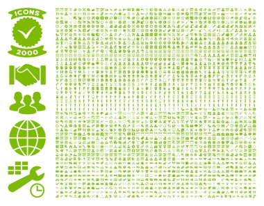 Collection Of 2000 Flat Vector Icons