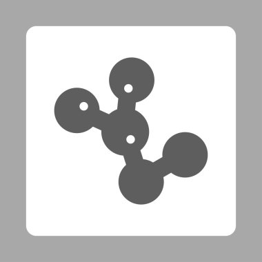 Basiller koloni yuvarlak kare düğme