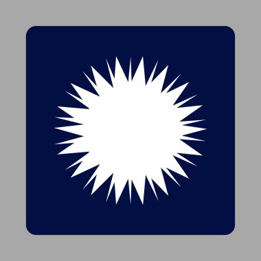 Bacteria Spore Rounded Square Button