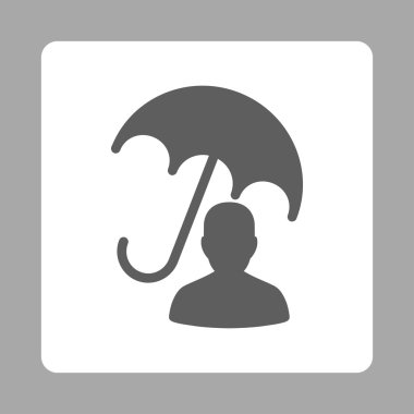 Sickness Care Rounded Square Button