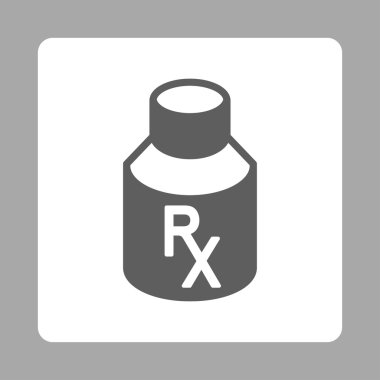 Receipt Phial Rounded Square Button