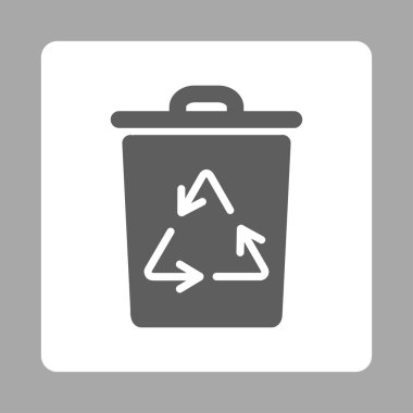 Çöp Kovası yuvarlak kare düğme