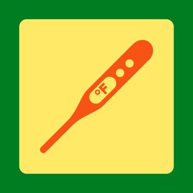 Fahrenheit Termometre Yuvarlak Kare Düğmesi