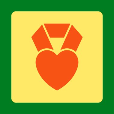 Kalp Ödülü yuvarlak kare düğme