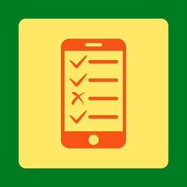 Mobil Test yuvarlak kare düğme