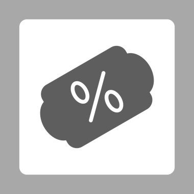 İndirim Etiketi Yuvarlak Kare Düğmesi