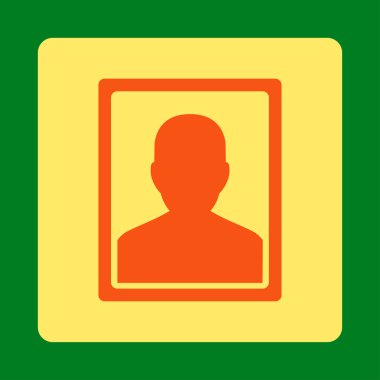 Hastalık portre yuvarlak kare düğme