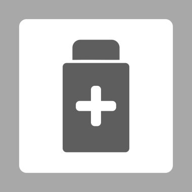 İlaç şişe yuvarlak kare düğme