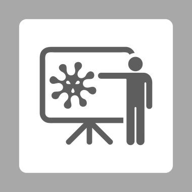 Mikroorganizma rapor yuvarlak kare düğme