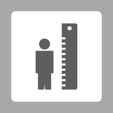 Yüksekliği metre kare düğme yuvarlak