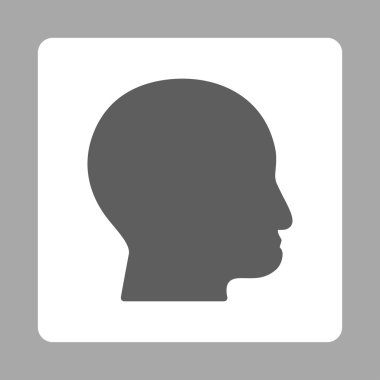 Kel Başlı Yuvarlak Kare Düğmesi