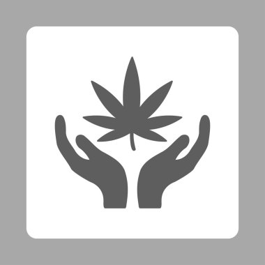 Kenevir bakım yuvarlak kare düğme