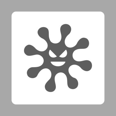 Tehlike Ameba yuvarlak kare düğme