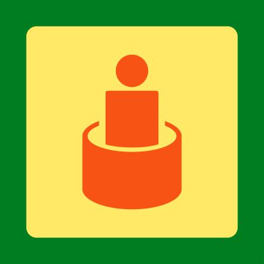 Hasta yalıtım yuvarlak kare düğme