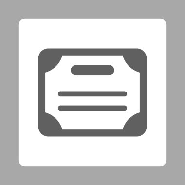 Sertifika Yuvarlak Kare Düğmesi