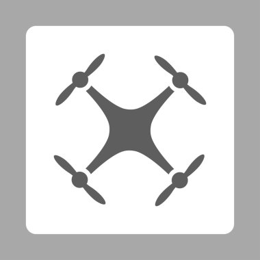 Hava helikopter yuvarlak kare düğme